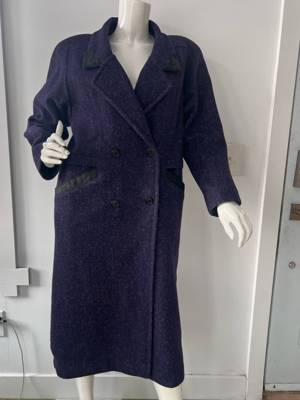 80s Union Made Trench coat wool blend Made in Canada